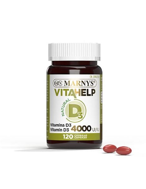 Vitahelp Vitamina D 4000UI Marnys - 120 perlas