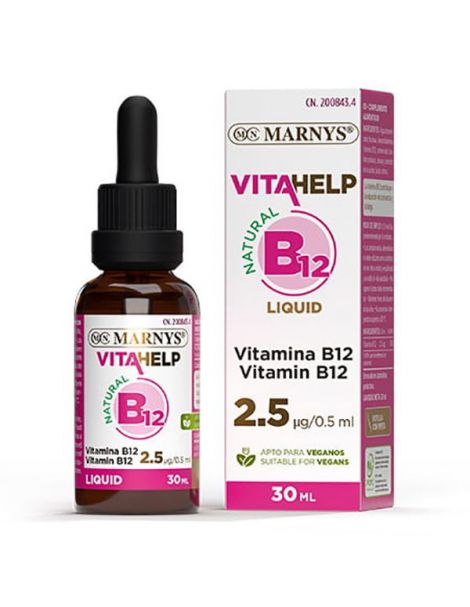 Vitahelp Vitamina B12 Líquida Marnys - 30 ml.