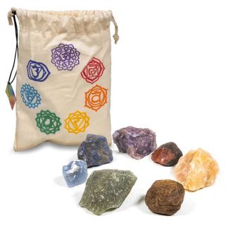 Set Siete Piedras Chakras Brutas