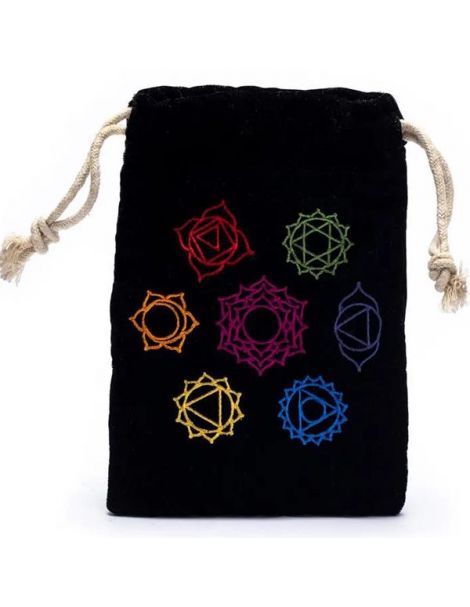 Bolsa de Terciopelo Siete Chakras