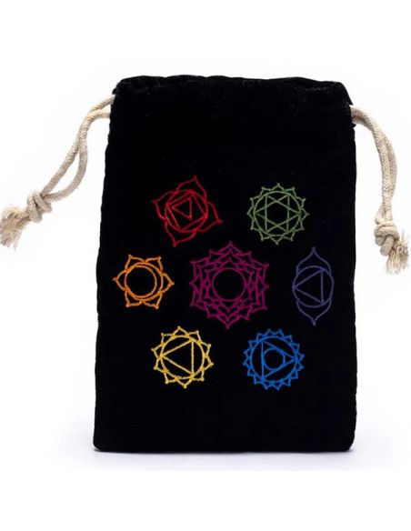 Bolsa de Terciopelo Siete Chakras