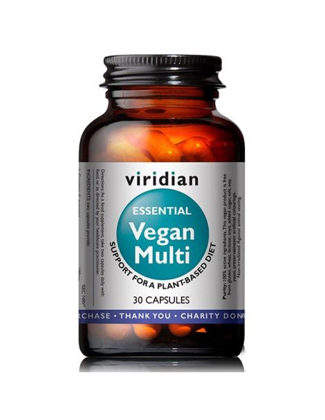 Vegan Multi Essential Viridian - 30 cápsulas