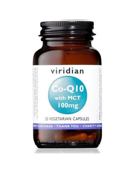Coenzima Q10 con MCT 100 mg. Viridian - 30 cápsulas