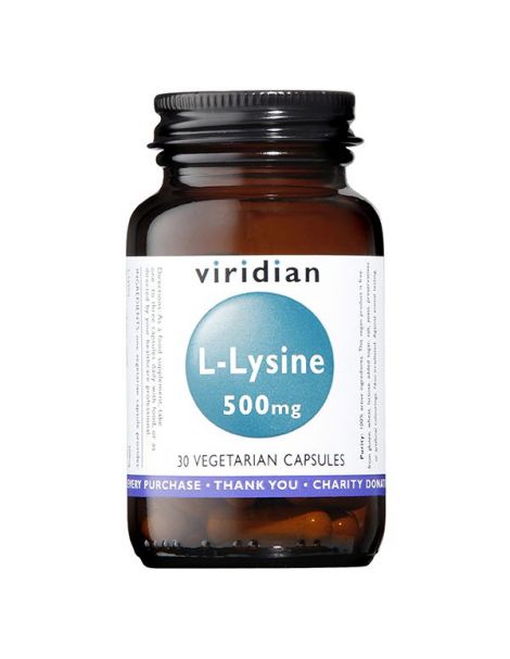 L-Lisina 500 mg. Viridian - 30 cápsulas