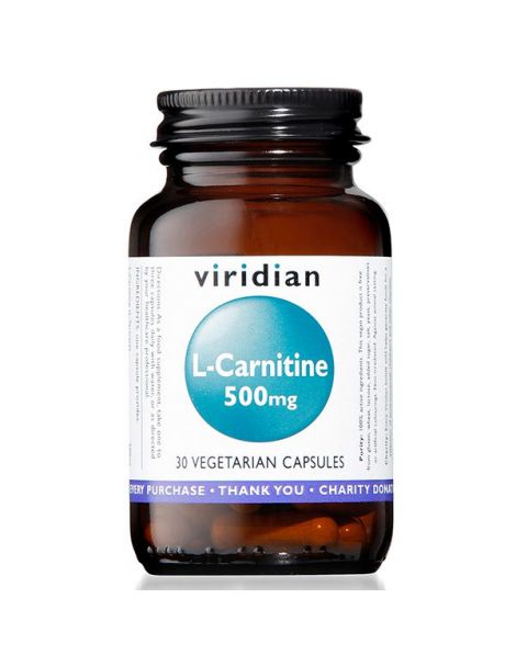 L-Carnitina 500 mg. Viridian - 30 cápsulas