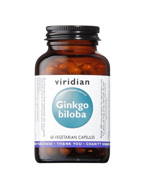 Ginkgo Biloba Viridian - 60 cápsulas