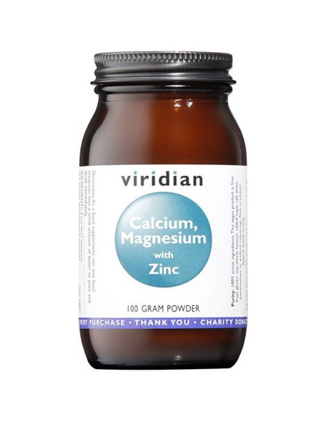 Calcio, Magnesio, Zinc y Vitamina C Viridian - 100 gramos