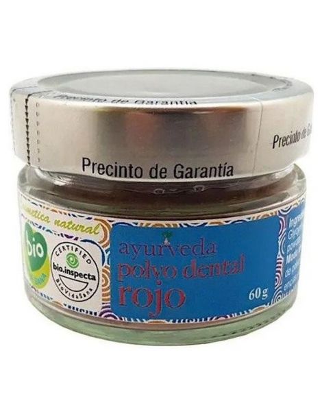 Polvo Dental Rojo Ayurveda Auténtico - 60 gramos