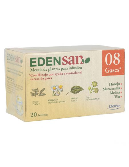 Edensan 08 BEB Gases Dietisa - 20 bolsitas