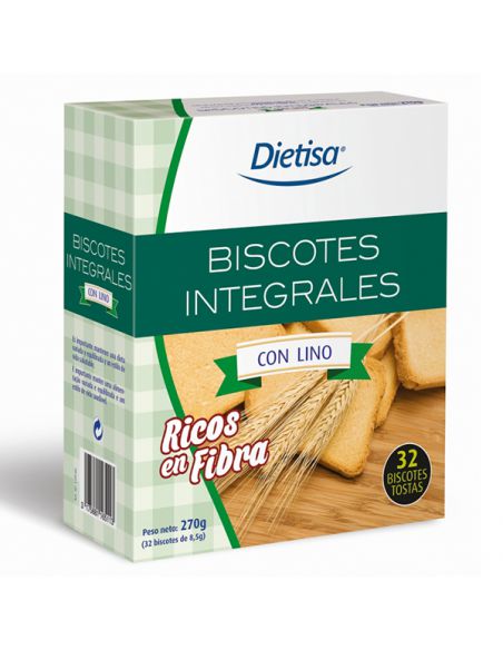 Biscotes con Lino Integrales Dietisa - 270 gramos