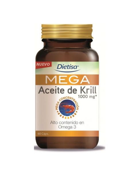 Mega Aceite de Krill Dietisa - 60 cápsulas