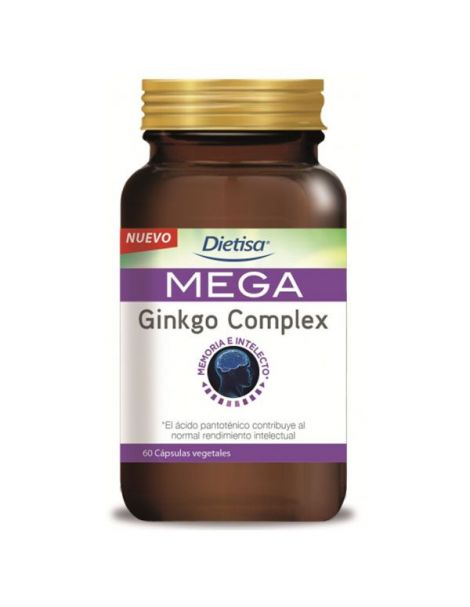 Mega Ginkgo Complex Dietisa - 60 cápsulas