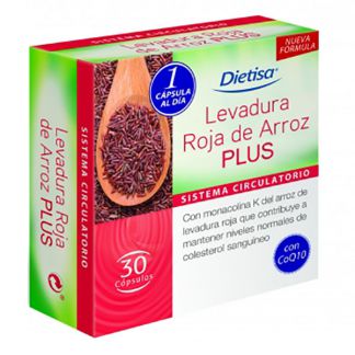 Levadura Roja de Arroz Plus Dietisa - 60 cápsulas