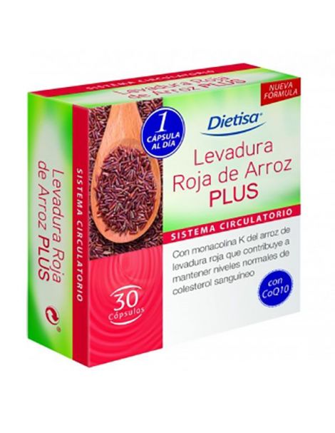 Levadura Roja de Arroz Plus Dietisa - 60 cápsulas