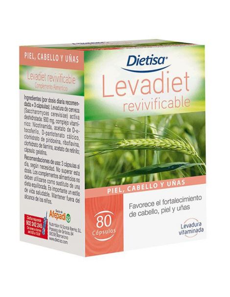 Levadiet Revivificable Dietisa - 80 comprimidos