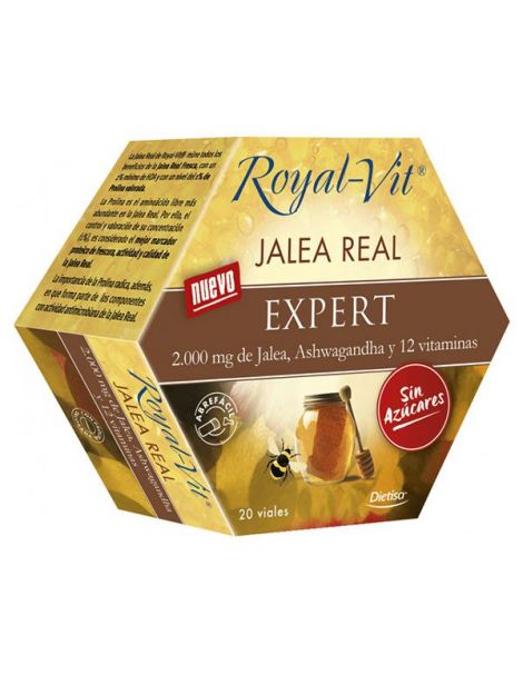 Jalea Real Royal Vit Expert sin Azúcar Dietisa - 20 viales