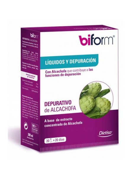Biform Depurativo de Alcachofa Dietisa - 20 viales