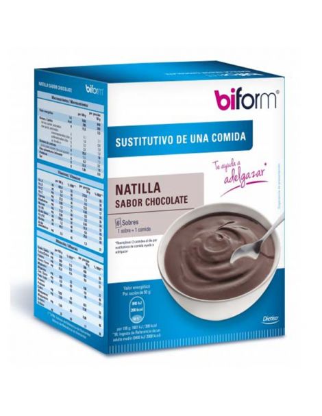 Biform Crema de Chocolate Dietisa - 6 sobres