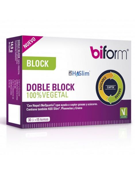 Biform Doble Block Vegano Dietisa - 30 cápsulas