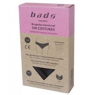 Braguita Menstrual Negra sin Costura Bads 2