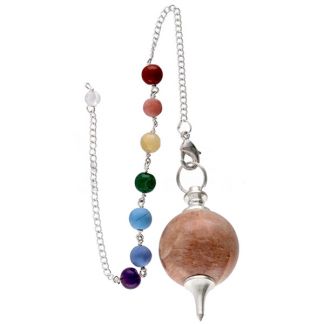 Péndulo Mermet de Adularia 7 Chakras
