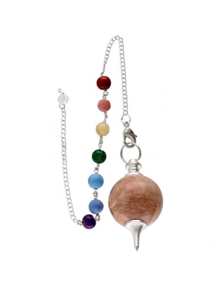 Péndulo Mermet de Adularia 7 Chakras