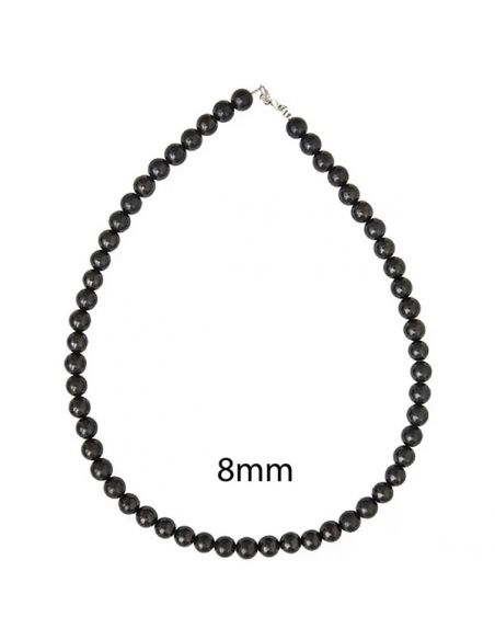 Collar Bolas Shungit - 8 mm.