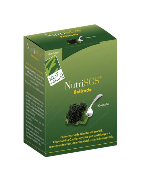 NutriSGS Activado Forte Cien por Cien Natural - 60 cápsulas