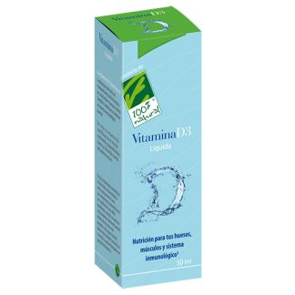 Vitamina D3 Líquida Forte Cien por Cien Natural - 30 ml.
