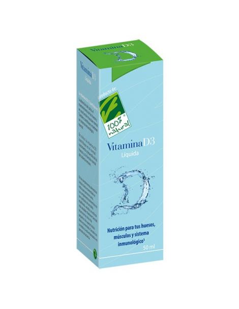 Vitamina D3 Líquida Forte Cien por Cien Natural - 30 ml.