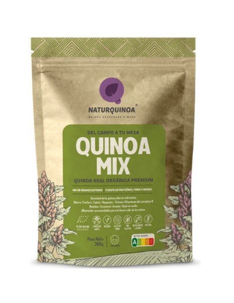 Quinoa Real Mix (Blanca, Roja y Negra) en Grano Eco Naturquinoa - 300 gramos