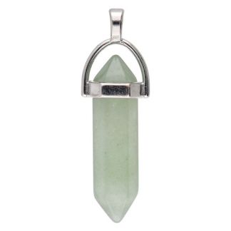 Colgante Biterminado Cuarzo Verde
