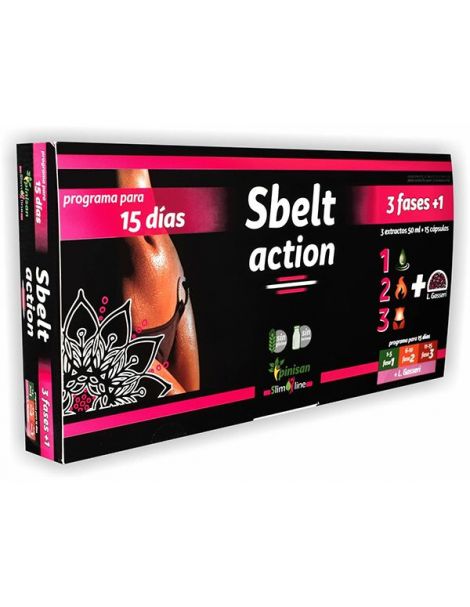 Sbelt Action 3 Fases Pinisan - 3x50 ml. + 15 cápsulas