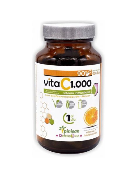 Vitamina C 1000 con Bioflavonoides Pinisan - 90 cápsulas