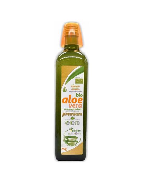 Zumo de Aloe Vera Premium Bio Pinisan - 750 ml.