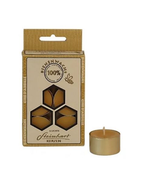 Vela Té de Cera Pura Steinhart Kerzen - 6 velas