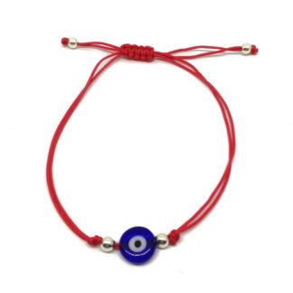 Pulsera Roja con Ojo Turco (Protección)