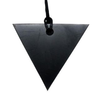 Colgante Triángulo Femenino Shungit