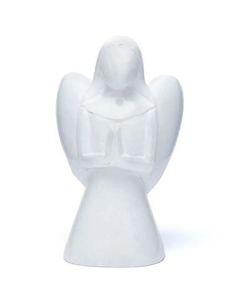 Estatuilla Ángel de Mármol Blanco