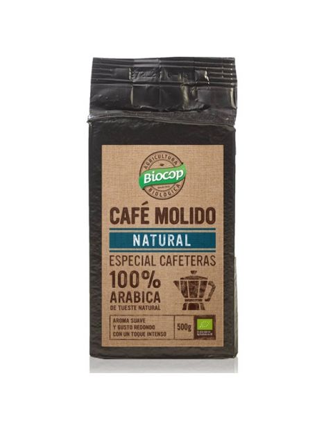 Café Molido Bio 100% Arábica Biocop - 500 gramos