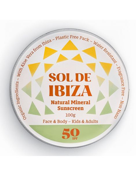 Crema Solar SPF 50 Bio Sol de Ibiza - 100 gramos
