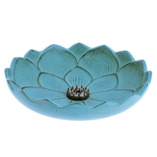 Incensario Flor de Loto Turquesa Iwachu