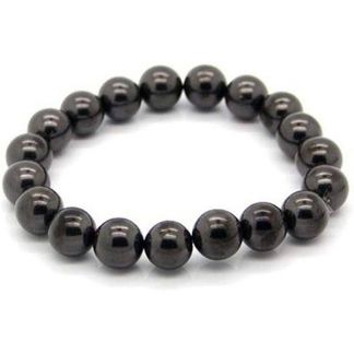 Pulsera Bolas Shungit - 10 mm.