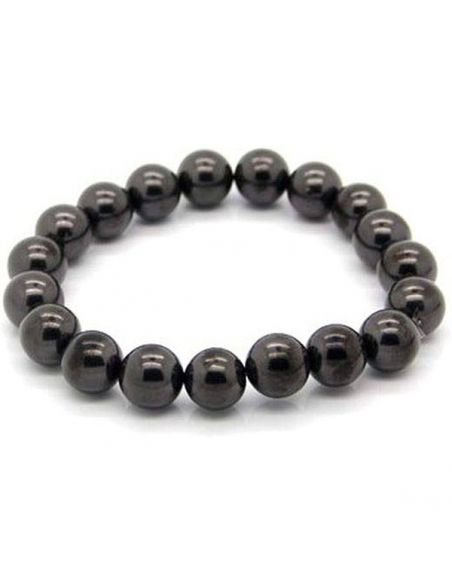 Pulsera Bolas Shungit - 10 mm.