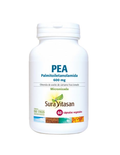 PEA (Palmitoiletanolamida) 600 mg. Sura Vitasan - 60 cápsulas