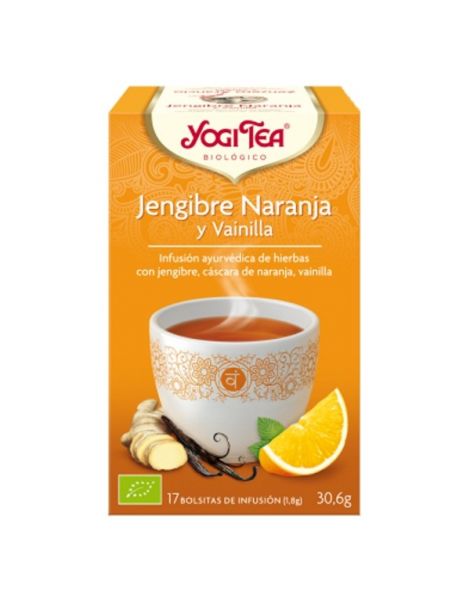 Yogi Tea Jengibre, Naranja y Vainilla - 17 bolsitas