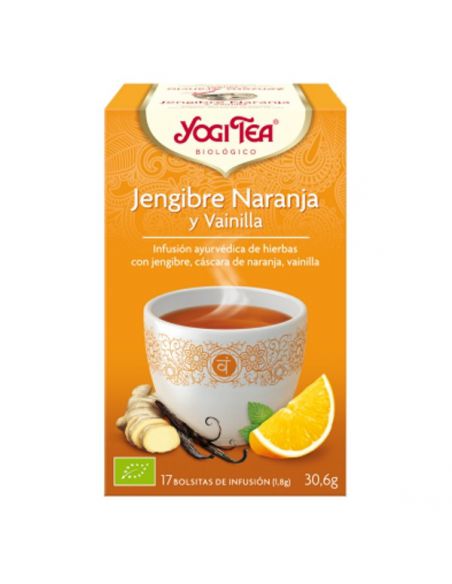 Yogi Tea Jengibre, Naranja y Vainilla - 17 bolsitas