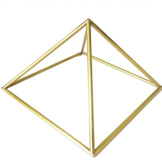Pirámide Energética Latón - 28 cm.