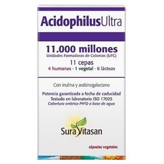 Acidophilus Ultra 11.000 Millones Sura Vitasan - 120 cápsulas