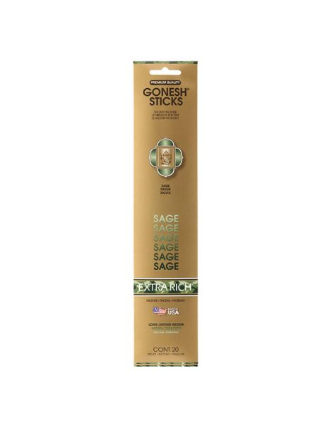 Incienso Salvia (Gonesh Extra Rich) - 20 varillas